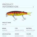 BEARKING 8.8cm 7.2g fishing lures minnow quality painting professional action baits hot model crankbaits penceil bait popper