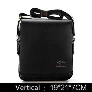 New Arrived Luxury Brand Men's Messenger Bag Vintage PU Leather Shoulder Bag Handsome Crossbody Handbags