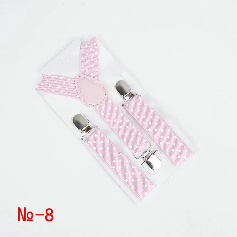 Fashion Polka Dot Colorful Children Belt Baby Boys Girls Suspenders Clip - on Y - Shape Braces Elastic - Visuel 16 | SAMAG