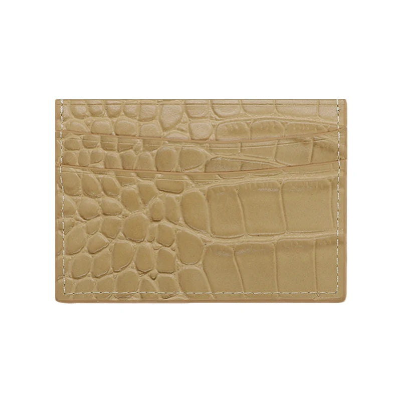 Classic Crocodile Pattern Card Holder Men Women Genuine Leather Leather Credit Card Case ID Card Holder Wallet Purse Pouch