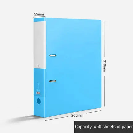 Colorful A4 File Cover 2-Ring Binder A4 File Folder For Document Organizer Office Supplies