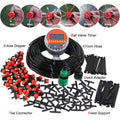 MUCIAKIE 5-50 Meters Ball Valve Timer Garden Watering System Irrigation Drip Kits Automatic Spray for Plants Adjustable Nozzles