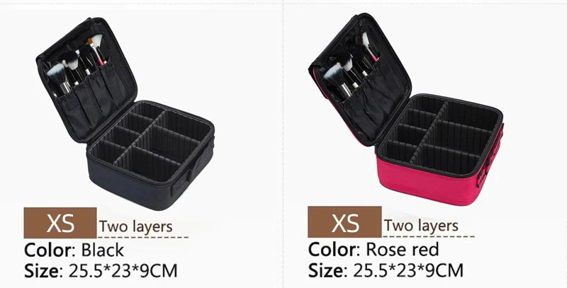 New Upgrade Large Capacity Cosmetic Bag Hot-selling Professinal Women Travel Makeup Case