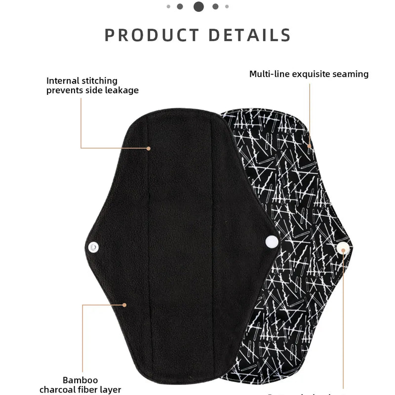 Reusable Menstrual Pads for Monthly Gaskets Women's Panties Washable Sanitary Napkin Female Hygiene Daily Towels Personal Health