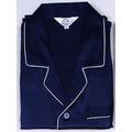 Men's 100% Real Silk Pajamas Set for Men Sleepwear Loungewear Long Sleeve Button Down PJ with Pocket Luxury 19 Momme