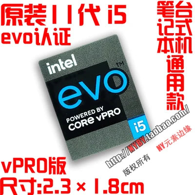 New Original 11-Generation Core i9 i7 i5 i3 Evo Certified Notebook Desktop Computer Cpu Sticker Label