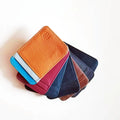 Fashion 100% Genuine Leather Thin Bank Credit Card Case Mini Card Wallet Men Bus Card Holder Cash Change Pack Business ID Pocket