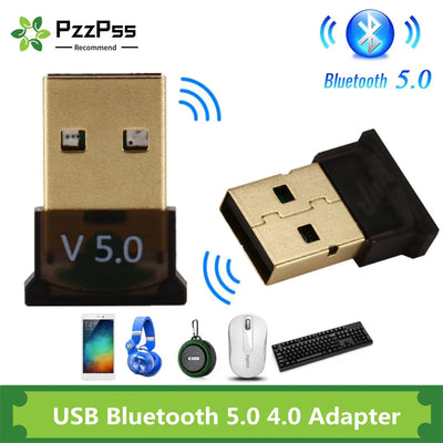PzzPss USB Bluetooth 5.0 Adapter Dongle High Speed Transmitter Mini 5.0 4.0 Receiver For PC Computer Laptop | SAMAG
