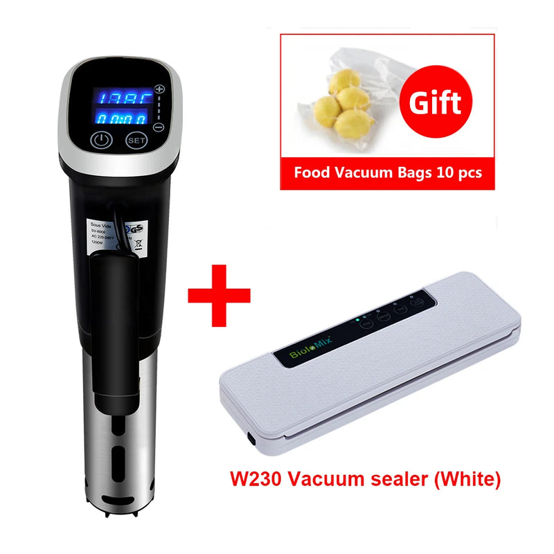 BioloMix 2.55 Generation IPX7 Waterproof Vacuum Sous Vide Cooker Immersion Circulator Accurate Cooking With LED Digital Display