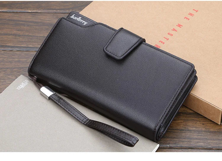 New Card Holder Men Wallets Business Long Design Quality Fashion Casual Men Purse Zipper Multi-function Wallets