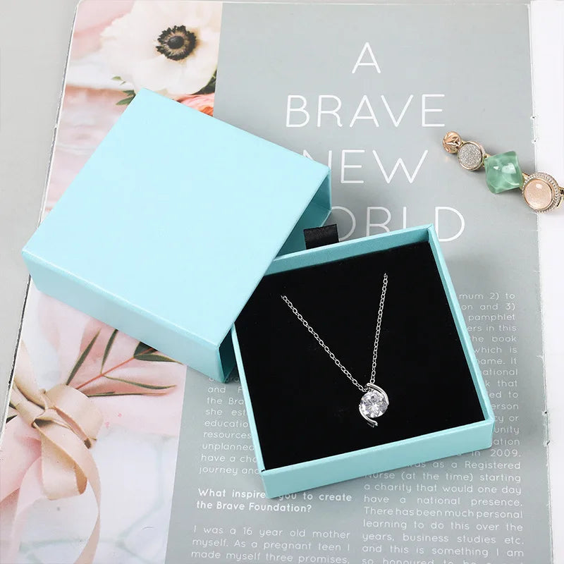 12pcs Drawer Jewelry Box Ring Necklace Box Black Earring Bracelet Jewelry Organizer Packing Display Jewelry Boxes and Packaging