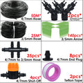 KESLA Garden Automatic Watering Irrigation Kit Elbow Emitter Drip System 4/7MM to 3/5MM Hose for Bonsai Potted Flower Greenhouse