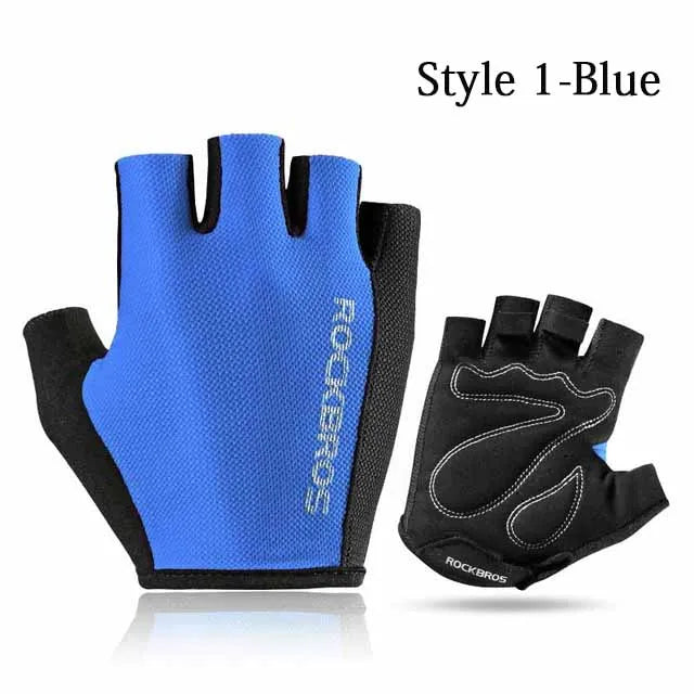 ROCKBROS Half Finger Cycling Gloves Breathable Shockproof | SAMAG
