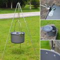 4.2L Camping Hanging Pot Ultralight Outdoor Single Pot Aluminium Alloy Camping Equipment Tools Picnic Hiking Cookware Utensils