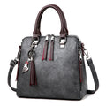 Yogodlns Vintage Leather Women's HandBags Ladies Messenger Bags Totes Tassel Designer Crossbody Shoulder Bag Boston Hand Bags