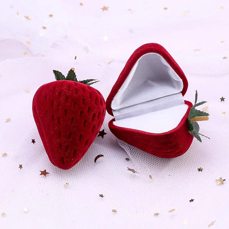 One Piece Velvet Jewelry Box Gift Box Container Wedding Ring Box Ring Case Earrings Holder For Jewelry Display & Gift Package