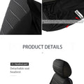 AUTOYOUTH Front Car Seat Covers Airbag Compatible Universal Fit Most Car SUV Car Accessories Car Seat Cover for Toyota 3 color