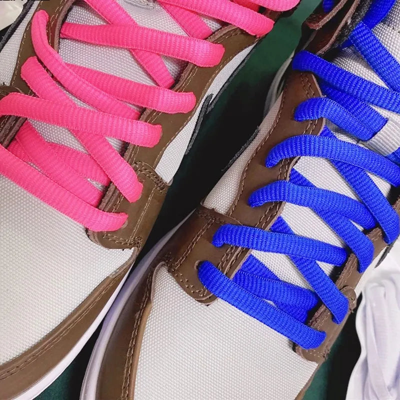 High Quality Half-round Shoelace 9 mm Bolding Oval Shoelaces Men Women Green Trend Personality Sport Casual Shoes Laces Dropship
