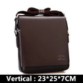 New Arrived Luxury Brand Men's Messenger Bag Vintage PU Leather Shoulder Bag Handsome Crossbody Handbags