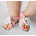 Crochet Baby flip flop sandals,baby Summer sandals,CROCHET Baby Sandals with Little Puff Flowers Size9cm,10cm,11cm