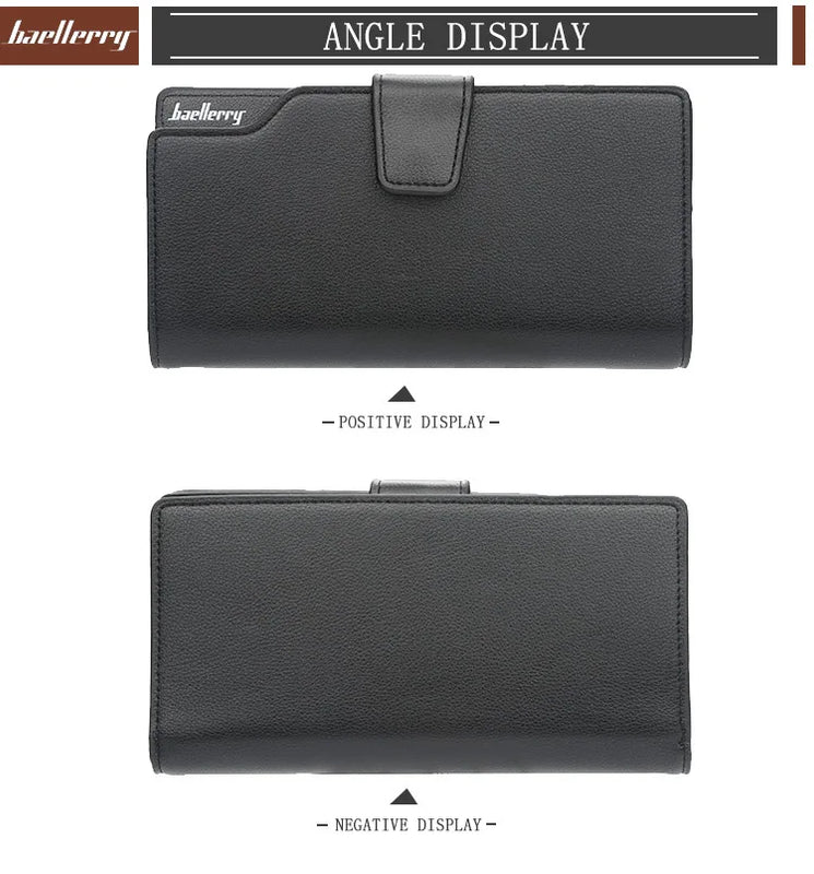 New Card Holder Men Wallets Business Long Design Quality Fashion Casual Men Purse Zipper Multi-function Wallets