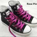 1 cm Width Colorful Lurex Shoelaces Trendy Bright Colorful Fall Winter Shoelaces Sneaker White Casual Sports Leather Shoes Laces