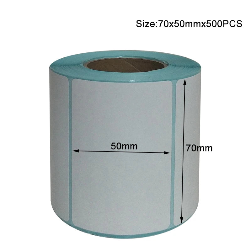20x10mm Shipping Labels- 700 barcode sticker Per Roll Strongest & THICKEST - Thermal Postage BPA Free, Supermarket Blank Sticker