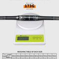 TOSEEK Carbon Fibre Handlebar MTB Bicycle Handle Bar Parts 31.8mm Rise/Flat Handlebars 580/600/620/640/660/700/720/740/760mm
