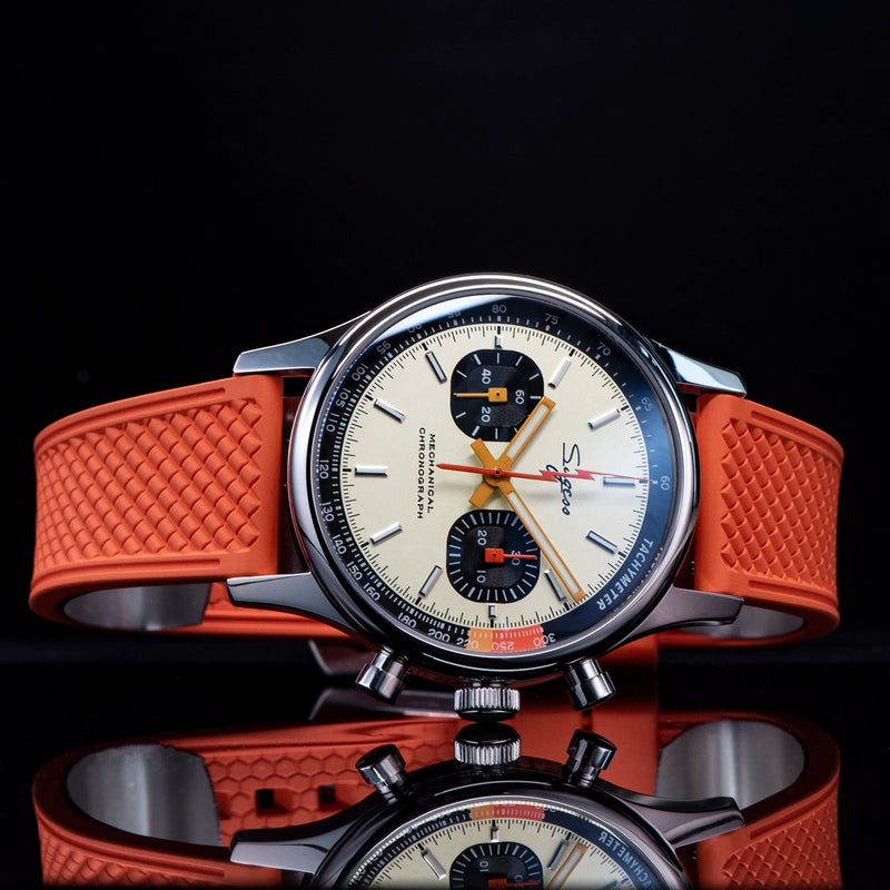 Sugess Pilot Watch ST19 Origin Movement Swanneck Wristwatch Mechanical Chronograph Sappire Crystal - Visuel 4 | SAMAG