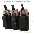 Tactical Molle Magazine Pouch Tactical Pouch Single/Double/Triple Rifle Pistol Mag Pouch 2-Layer Cartridge Holder for M4 M14 M16