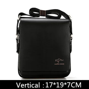 New Arrived Luxury Brand Men's Messenger Bag Vintage PU Leather Shoulder Bag Handsome Crossbody Handbags