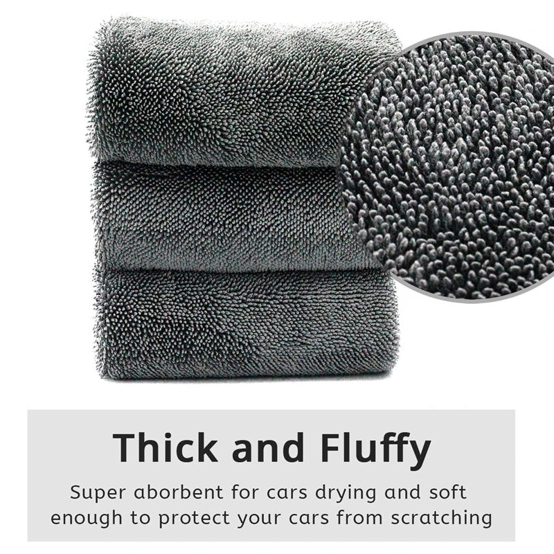 Microfiber Twist car wash towel Professional Car Cleaning Drying Cloth towels for Cars Washing Polishing Waxing Detailing