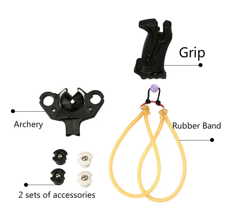 Slingshot Archery Sticking Slingshot Bow Outdoor Wrist Rest-Free Tied Allergic Bow Outdoor Competitive Bow and Arrow Crossbow