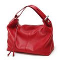 Zency 100% Genuine Leather Women Hobo Bag White Lady Tassel Shoulder Bags Classic Red Handbag Crossbody Purse 2024 Trendy