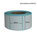 20x10mm Shipping Labels- 700 barcode sticker Per Roll Strongest & THICKEST - Thermal Postage BPA Free, Supermarket Blank Sticker