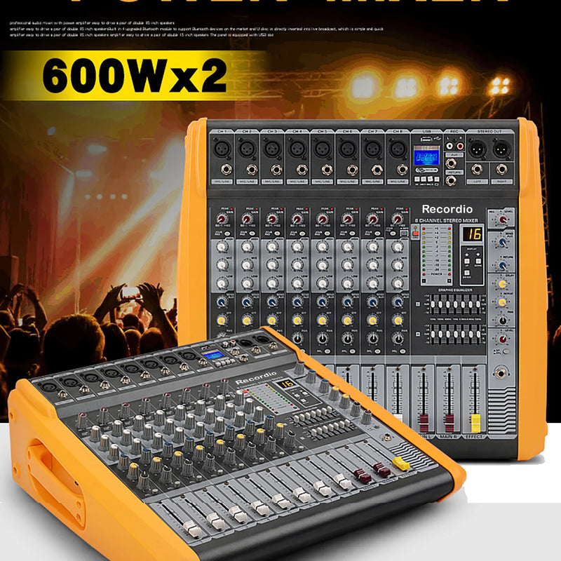 GAX-PM16 Professional 16-Channels Audio Mixer Powerful 7-band Equalization Audio Mixer With USB Switch For Karaoke Stage KTV
