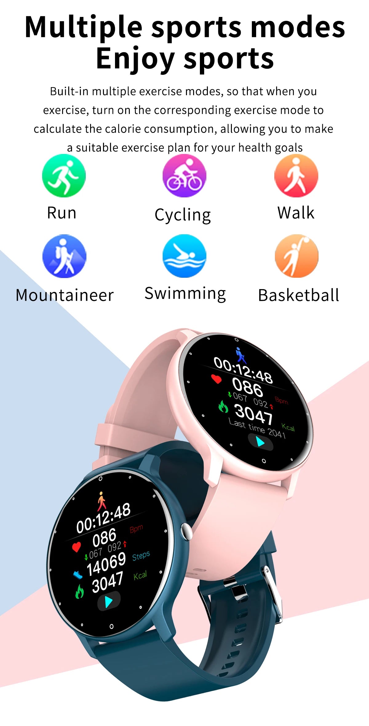 LIGE 2026 Smart Watch Women Men Ladies Gift Sport Fitness Men Watches Heart Rate Monitor Waterproof Smartwatch For Android IOS