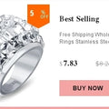 High Quality New arrival Fashion gift Charm Party New arrival rhinestone wedding jewelry Stainless Steel CZ Crystal Rings