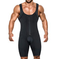 Men's Shapewear Bodysuit Full Body Shaper Compression Slimming Suit Breathable Zipper Corset Butt Lifter Leg Tummy Control Belt