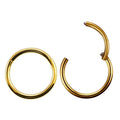 1PC G23 Titanium Septum Clicker Segment Hinged Rings Labret Lip Nose Hoop Earrings Ear Piercer 10-20G TITANIUM PIERC JEWELRI
