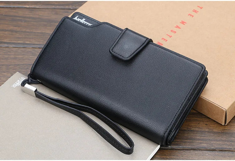 New Card Holder Men Wallets Business Long Design Quality Fashion Casual Men Purse Zipper Multi-function Wallets