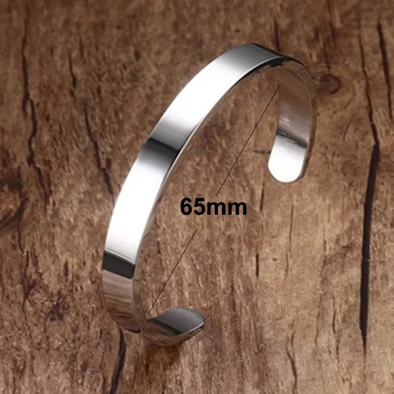 Vnox Vintage Stainless Steel Bangle for Men Women Mobius Twisted Cuff Bracelet Unisex Casual Pulseira - Visuel 17 | SAMAG