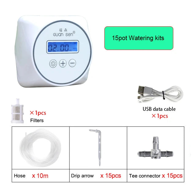 New Intelligent Drip Irrigation Water Pump Timer System Garden Plant Automatic Irrigation Controller Timer Watering Device Set