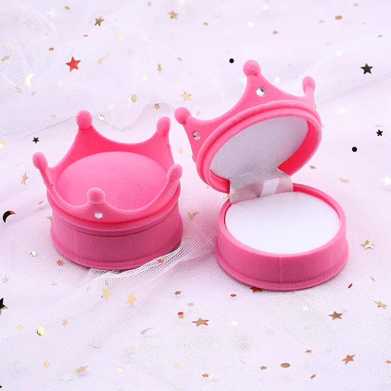 One Piece Velvet Jewelry Box Gift Box Container Wedding Ring Box Ring Case Earrings Holder For Jewelry Display & Gift Package