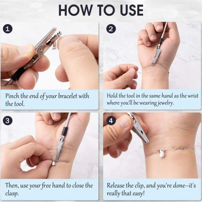 Bracelet Tool Jewelry Helper Plier Clip Equipment For DIY Necklace Watch Clasps And Closures Making - Visuel 5 | SAMAG