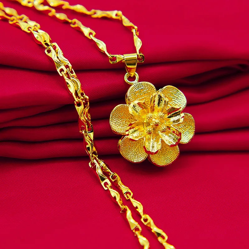 Real 18K Gold Necklace for Women Men Fine Jewelry Pure Chain Genuine Solid for Women Wedding Luxury