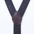 Mens Fashion Suspenders Adjustable Elastic Trouser Braces 3.5cm Wide Y - Back 6 Metal Clips Strap Belt - Visuel 3 | SAMAG