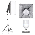 Photography 50x70CM Softbox Lighting Kits System Soft box Professional Continuous Light Use For Photo Studio Portrait Shooting