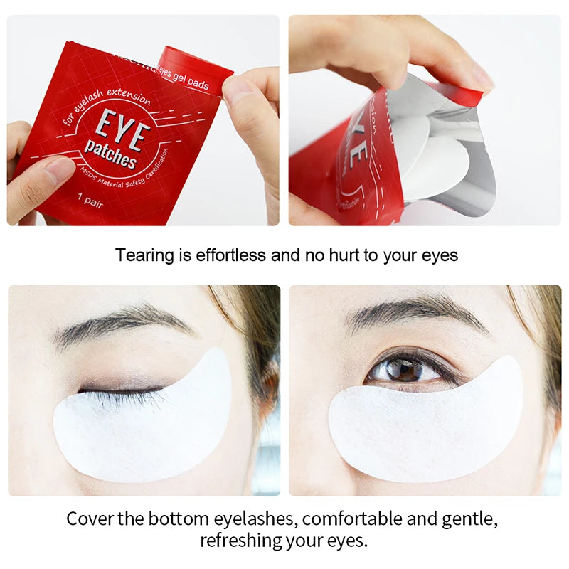 NAGARAKU New Patches Eyelash Under Eye Pads Lash Eyelash Extension  Patches Eye Tips Sticker Wraps Makeup tools