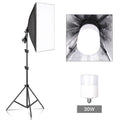 Photography 50x70CM Softbox Lighting Kits System Soft box Professional Continuous Light Use For Photo Studio Portrait Shooting
